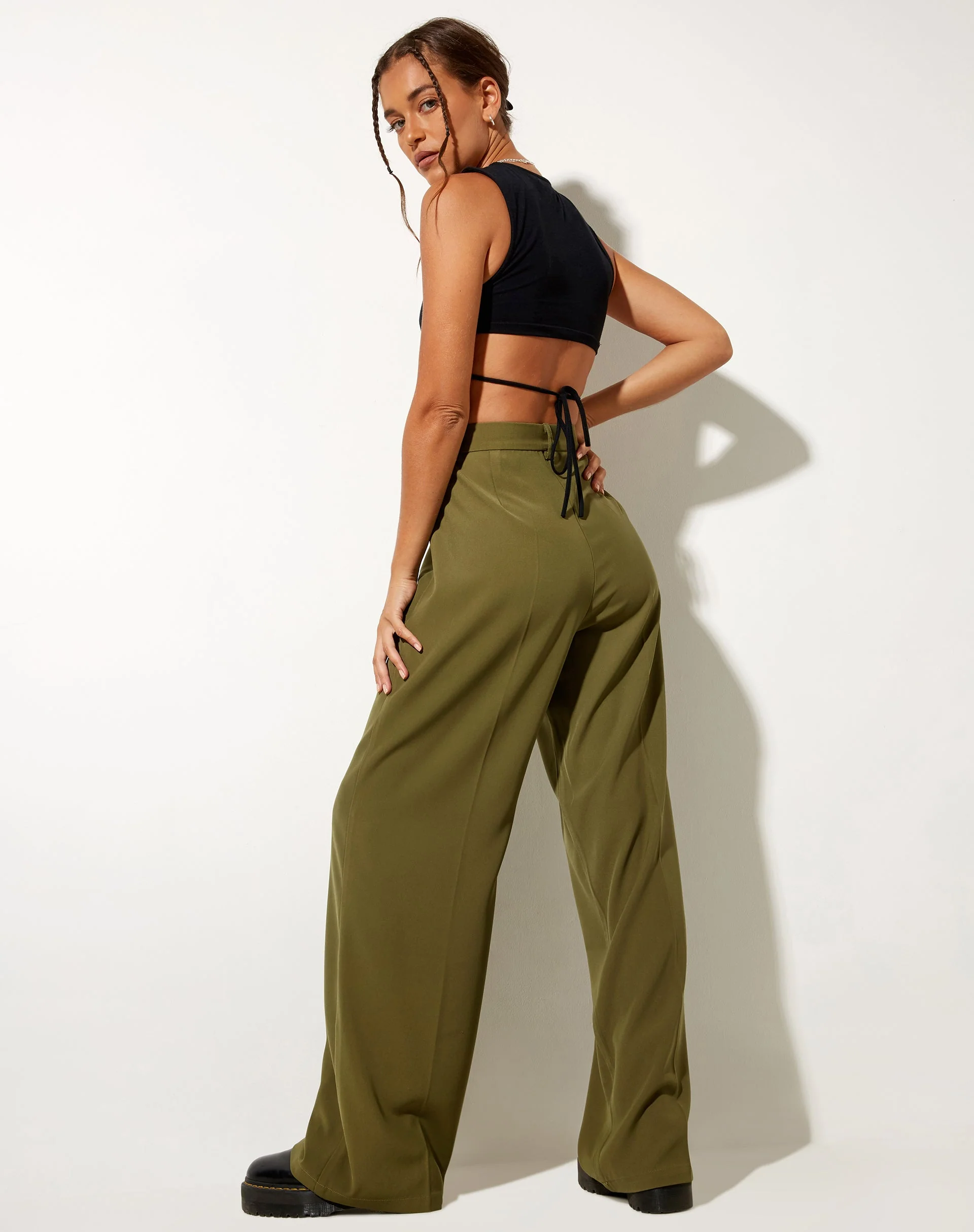 Abba-Hose in Tailoring Khaki - Image 3