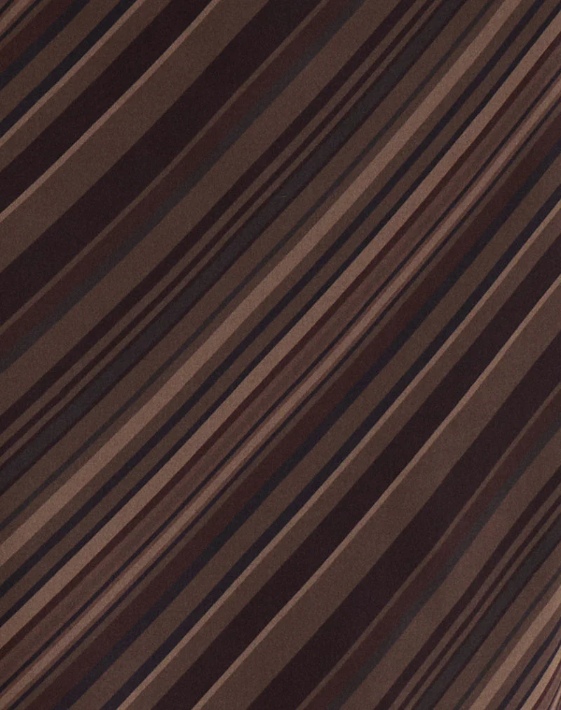 Abetzi Midirock aus Chiffon Mix Braun gestreift - Image 7