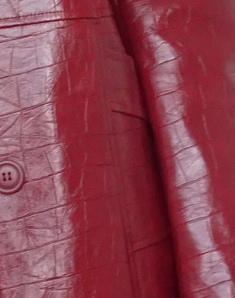 Abigail Mantel aus mattem PU Croc Burgundy - Image 6
