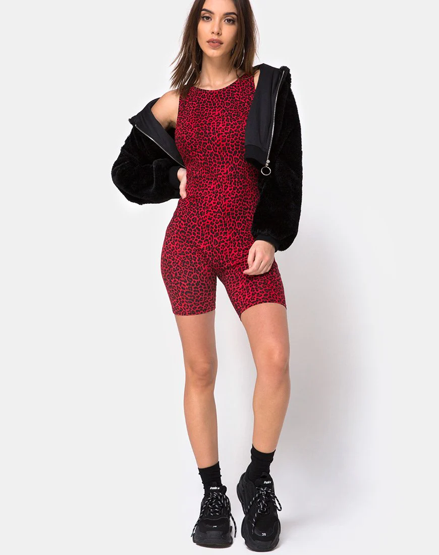Acro Unitard in Buntes Tier - Image 3