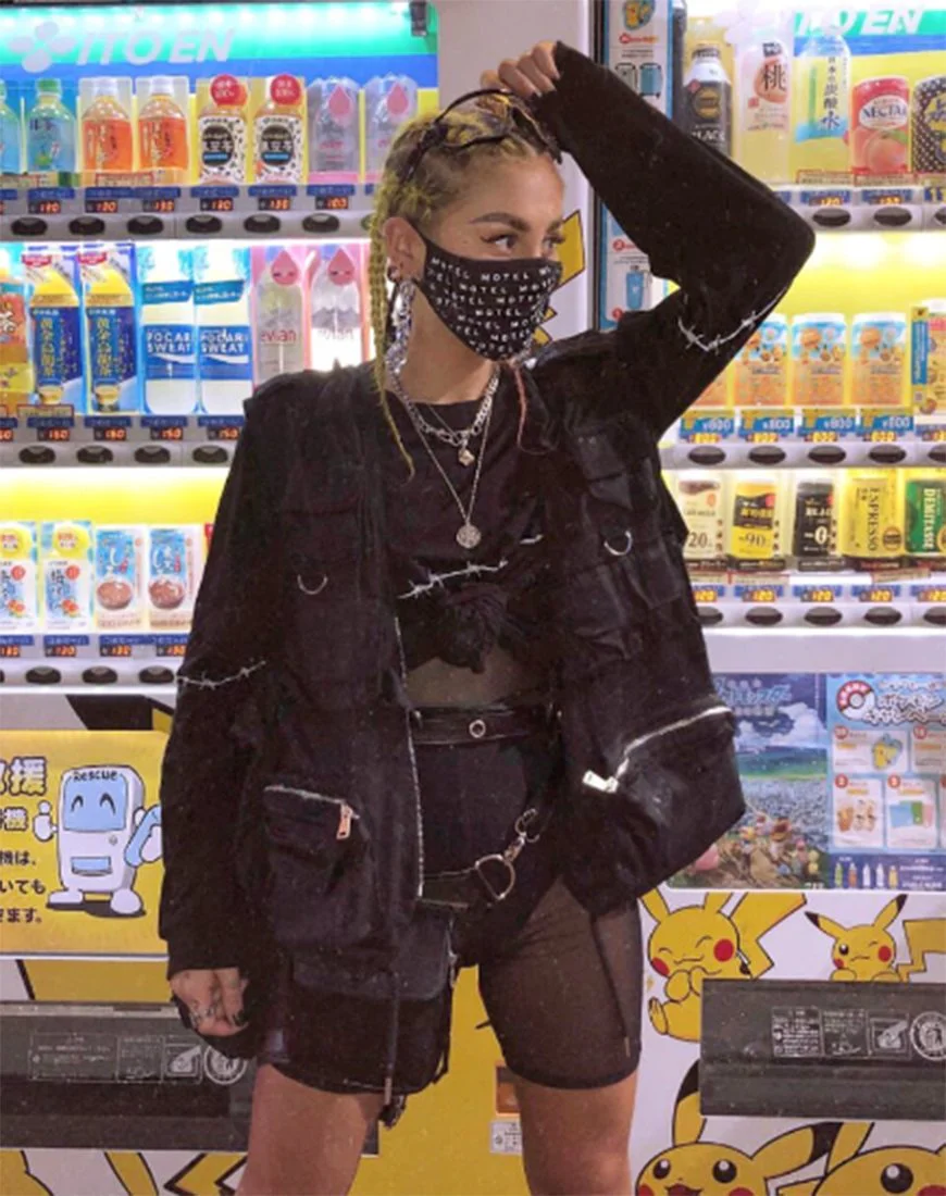 Akro-Unitard aus Mesh Schwarz - Image 3