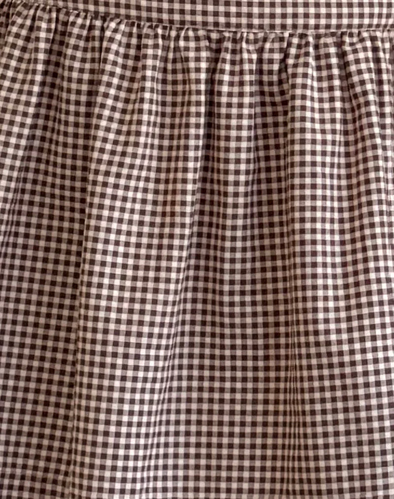 Adinda Midirock aus Mini-Gingham Braun - Image 7