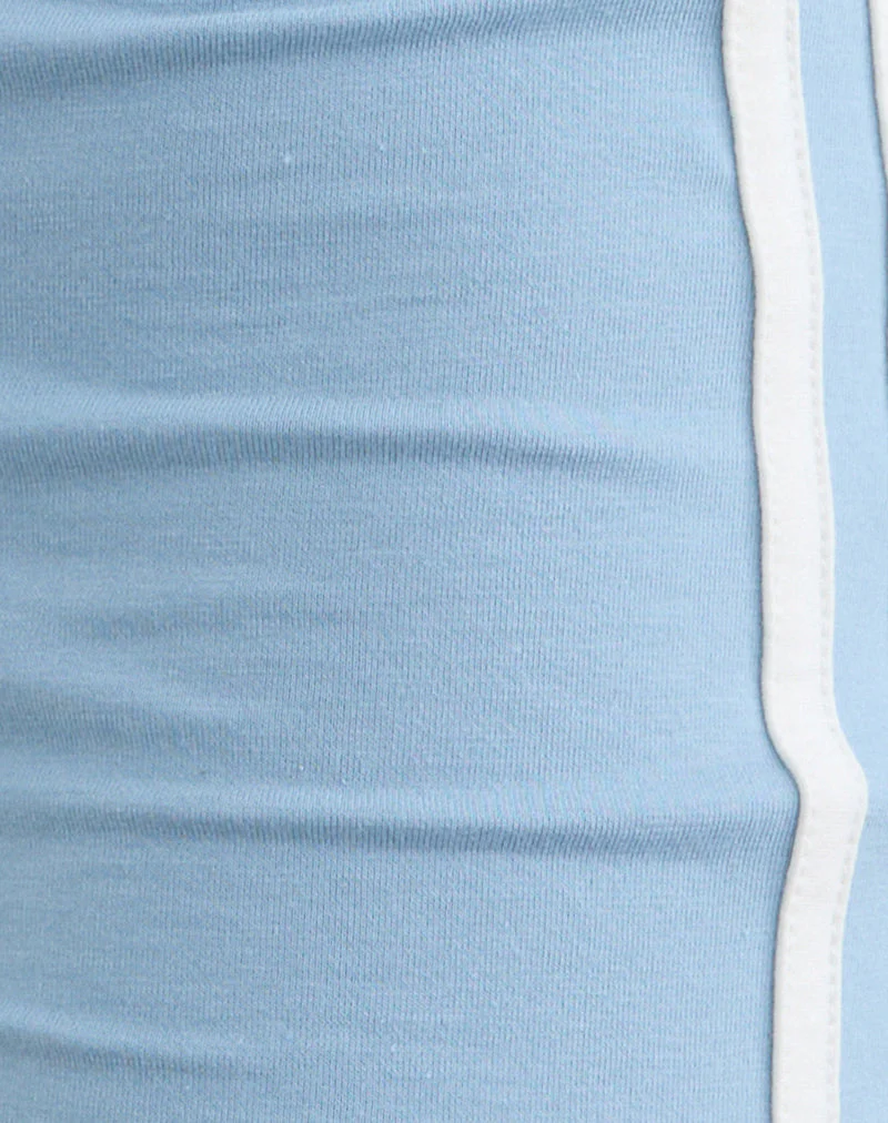 Ainu Short in Nantucket Blue with Off White Binding - Image 6