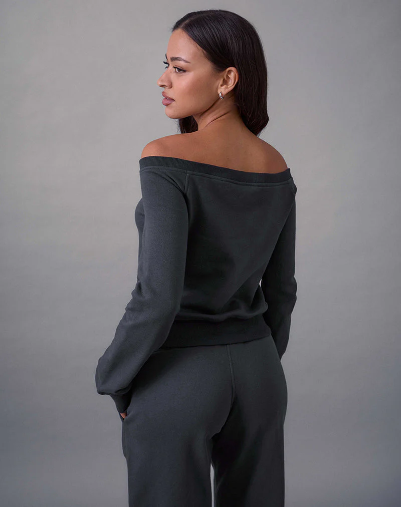 Airazo Bardot Pullover in Beluga-Grau - Image 4
