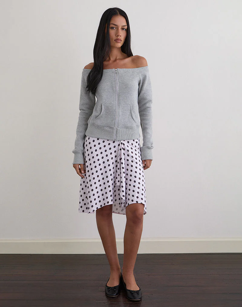 Airazo Bardot Pullover in Grau meliert - Image 2