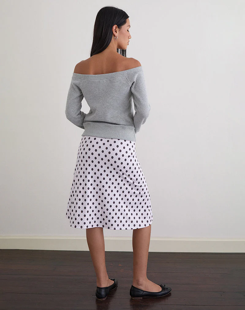 Airazo Bardot Pullover in Grau meliert - Image 4