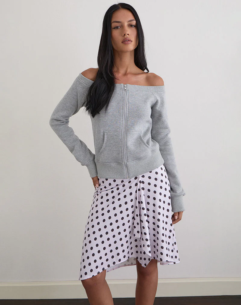 Airazo Bardot Pullover in Grau meliert - Image 5