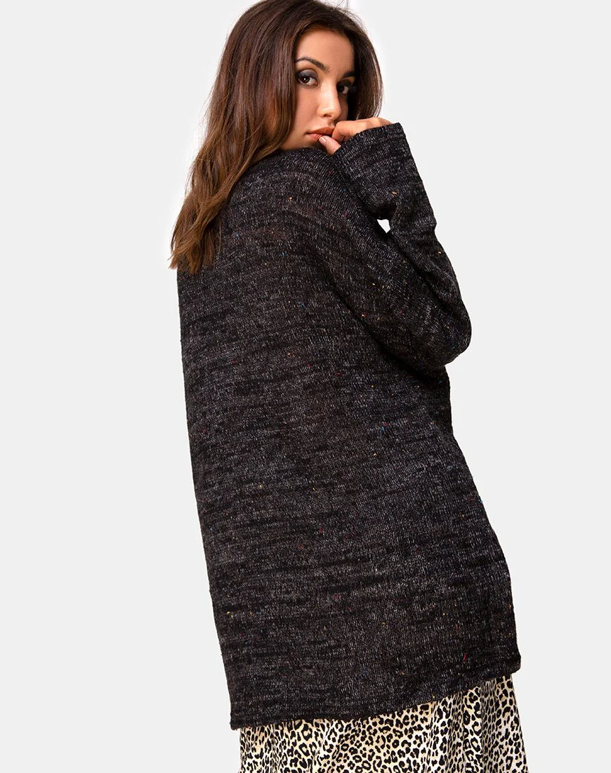 Ajie Pullover aus schwarzem Strick - Image 2