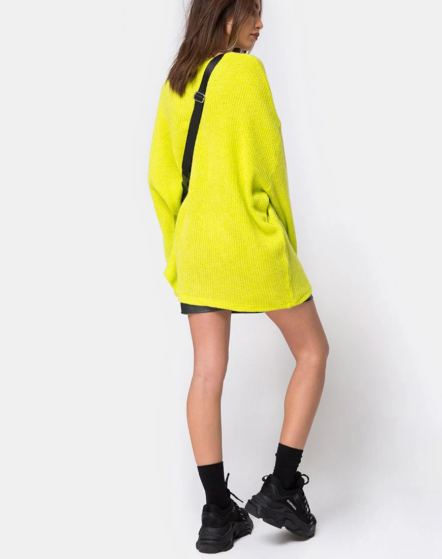 Ajie Oversize-Pullover in Limette - Image 4