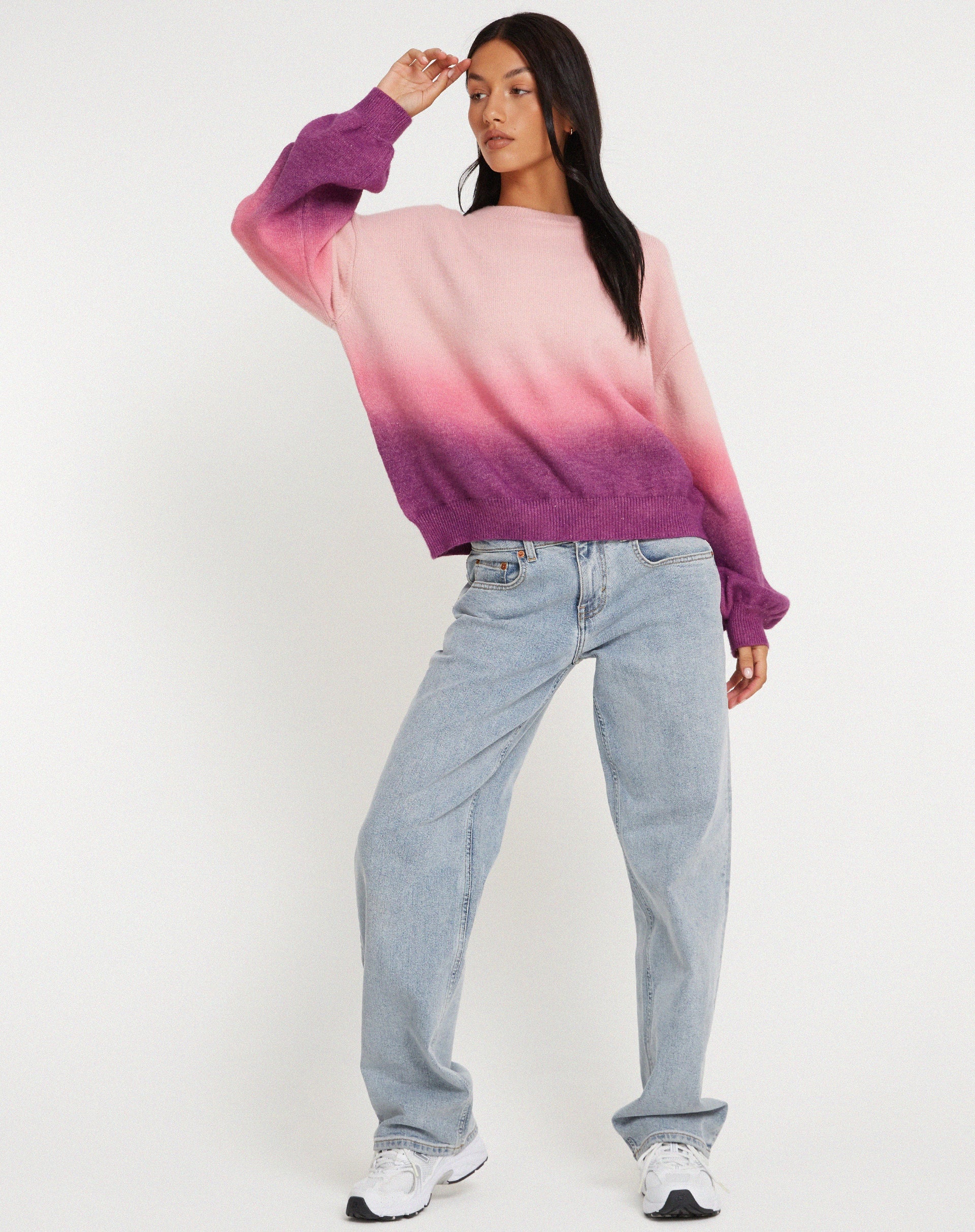Akari-Pullover in Rosa mit Farbverlauf - Image 3