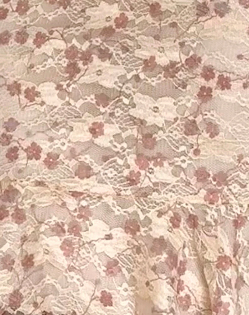 Akmu Minikleid aus schicker blütenrosa Spitze - Image 6