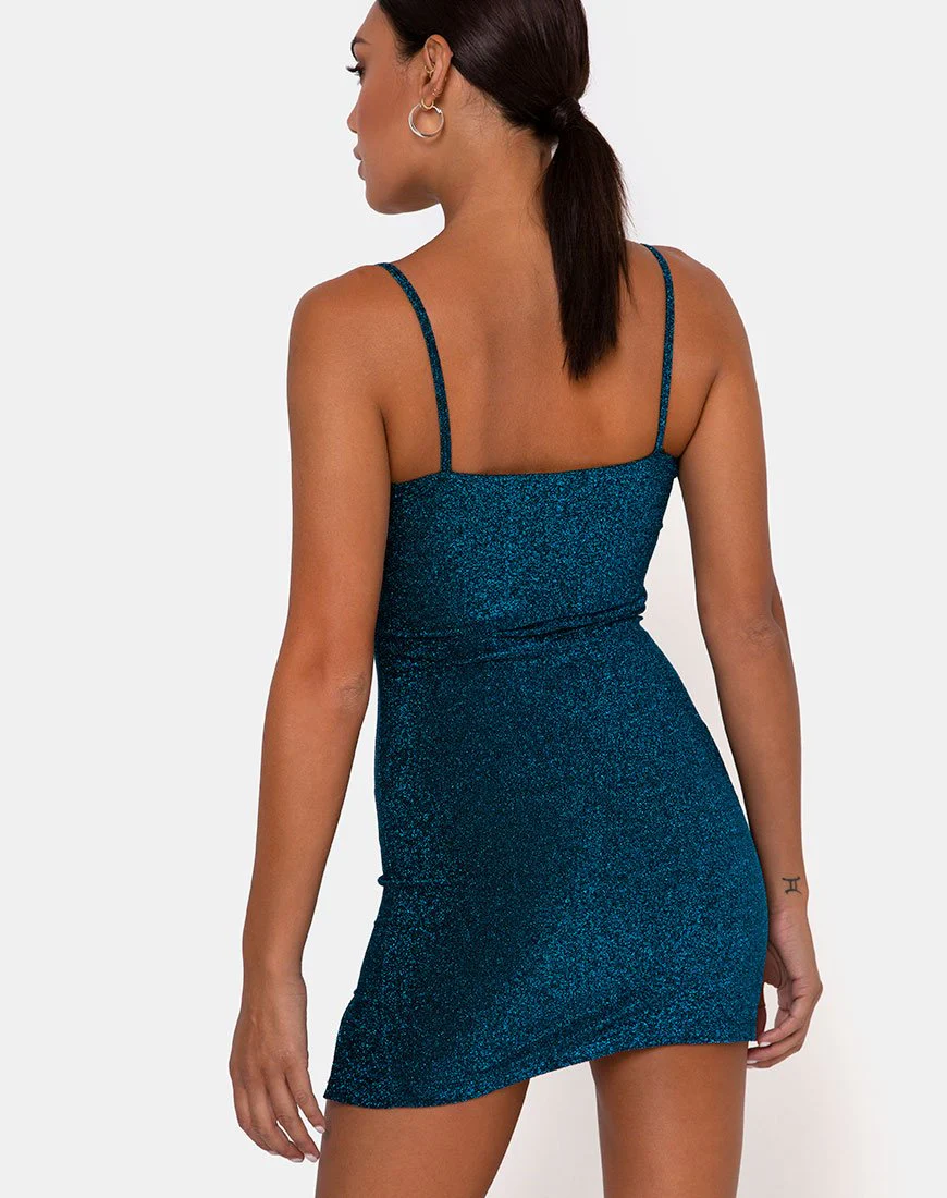 Alene Bodycon Kleid in Saphirblau - Image 2