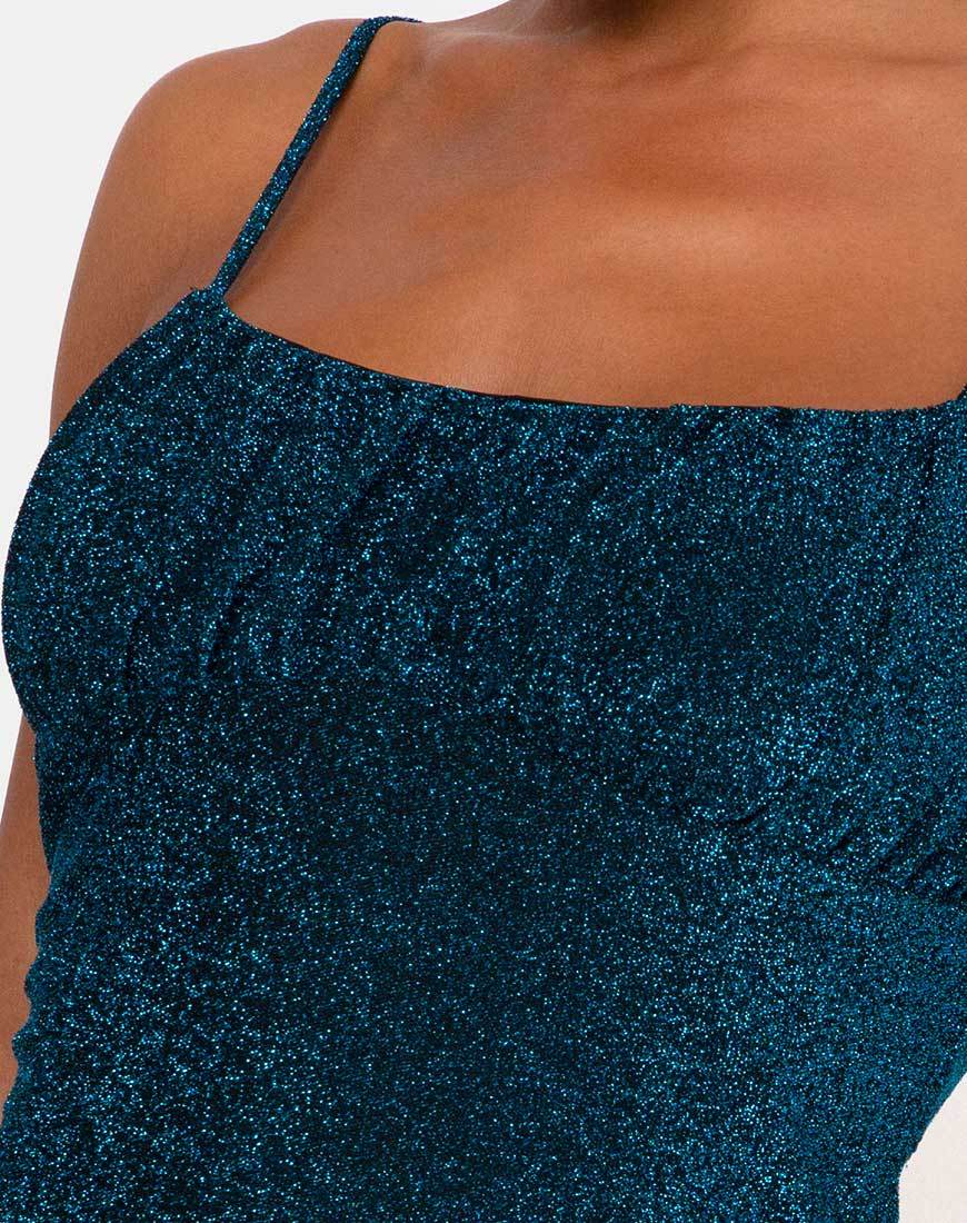Alene Bodycon Kleid in Saphirblau - Image 5