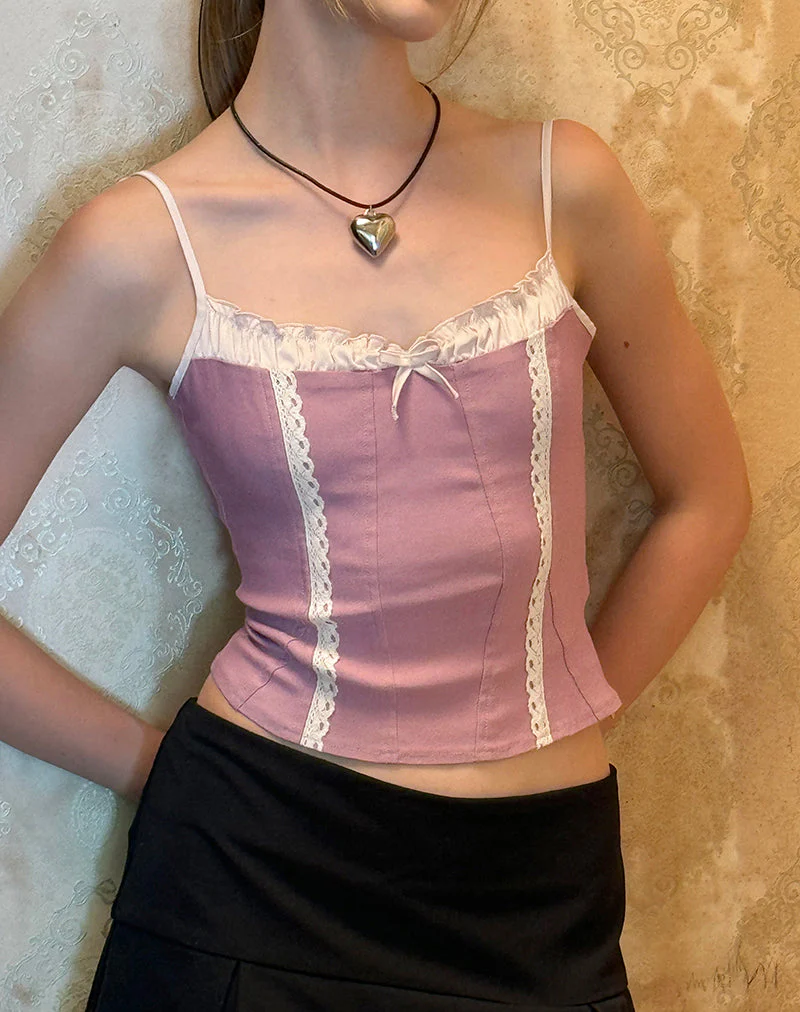 Alexa Korsett-Top in Altrosa