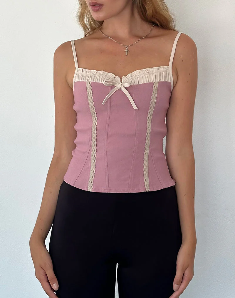 Alexa Korsett-Top in Altrosa - Image 5
