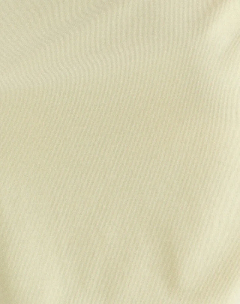 Aleyah Tie Shoulder Tee in Zitrone - Image 6