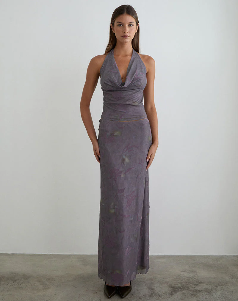 Alfreda Maxirock in Flare Flower Purple - Image 3