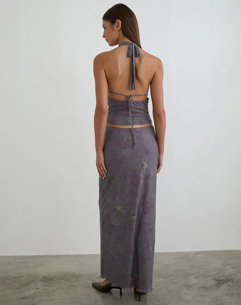 Alfreda Maxirock in Flare Flower Purple - Image 4