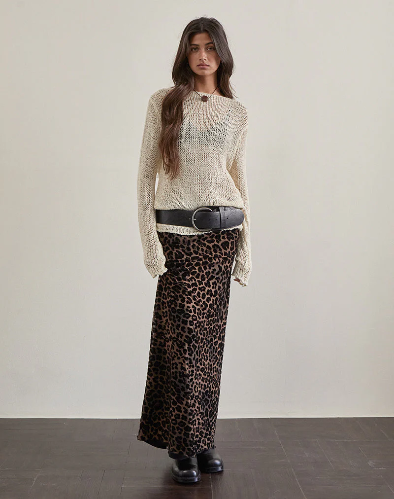 Alfreda Maxirock aus Flockmesh Rar Leopard - Image 3