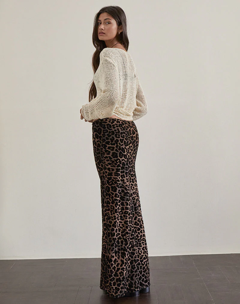 Alfreda Maxirock aus Flockmesh Rar Leopard - Image 4