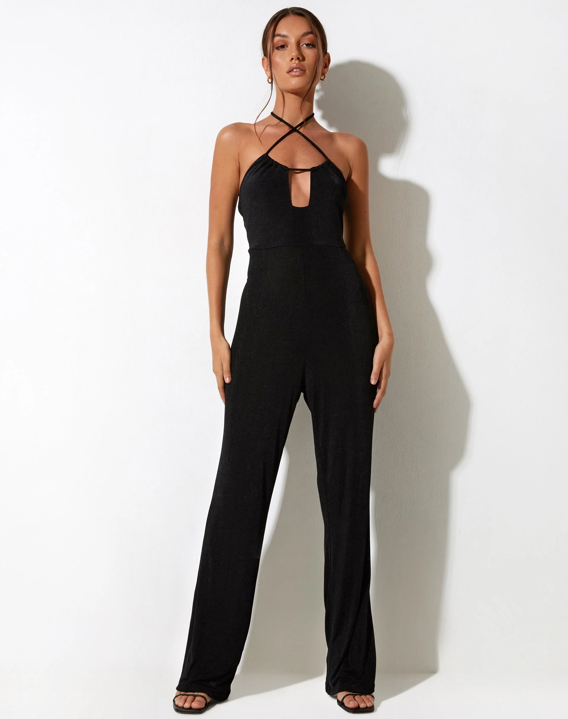 Alison Jumpsuit aus Krepp Schwarz
