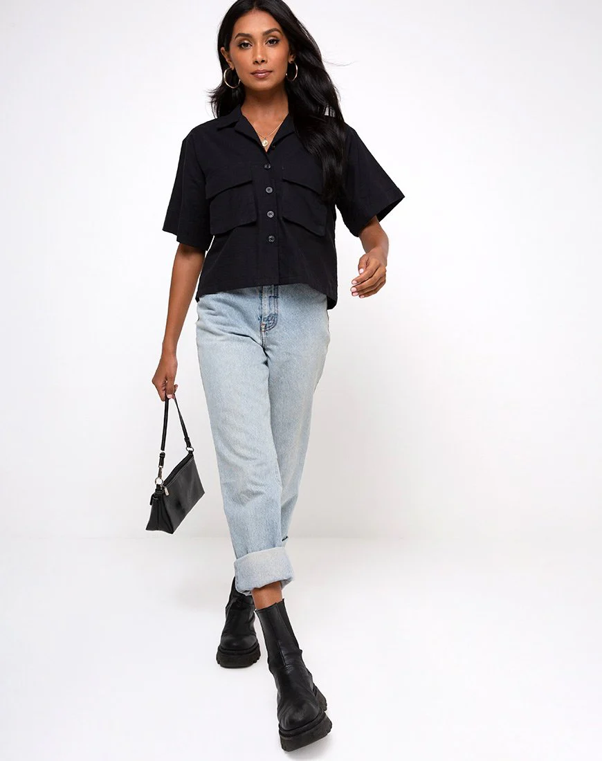 Alka Ultility Shirt in Schwarz - Image 4