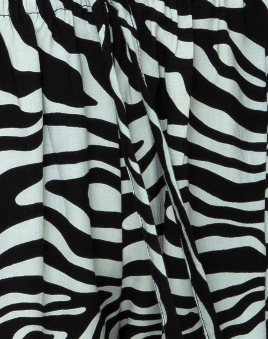 Alvaro Short in Wavey Zebra Mint - Image 9