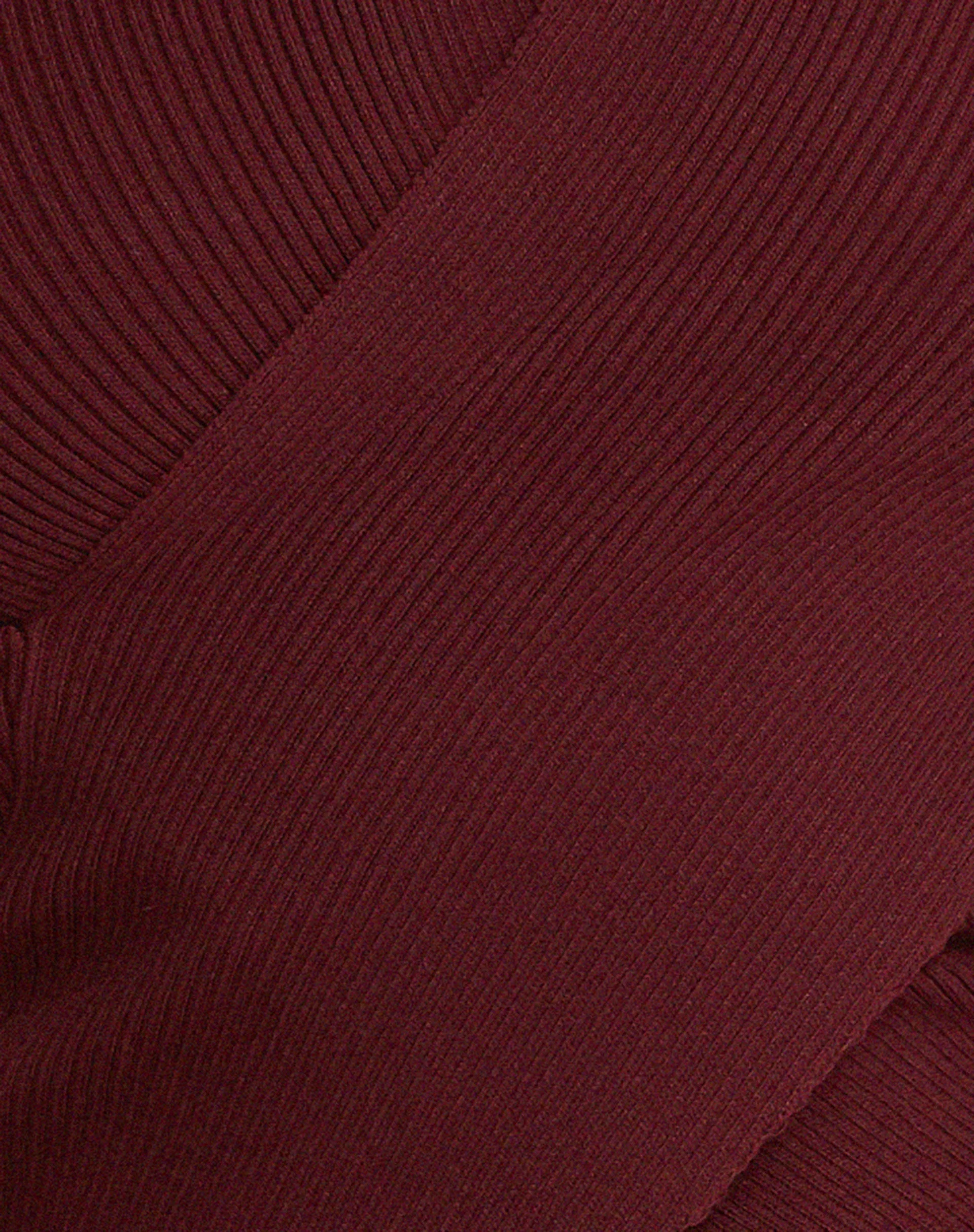 Amandari Bardot-Top mit langen Ärmeln in Marron - Image 8