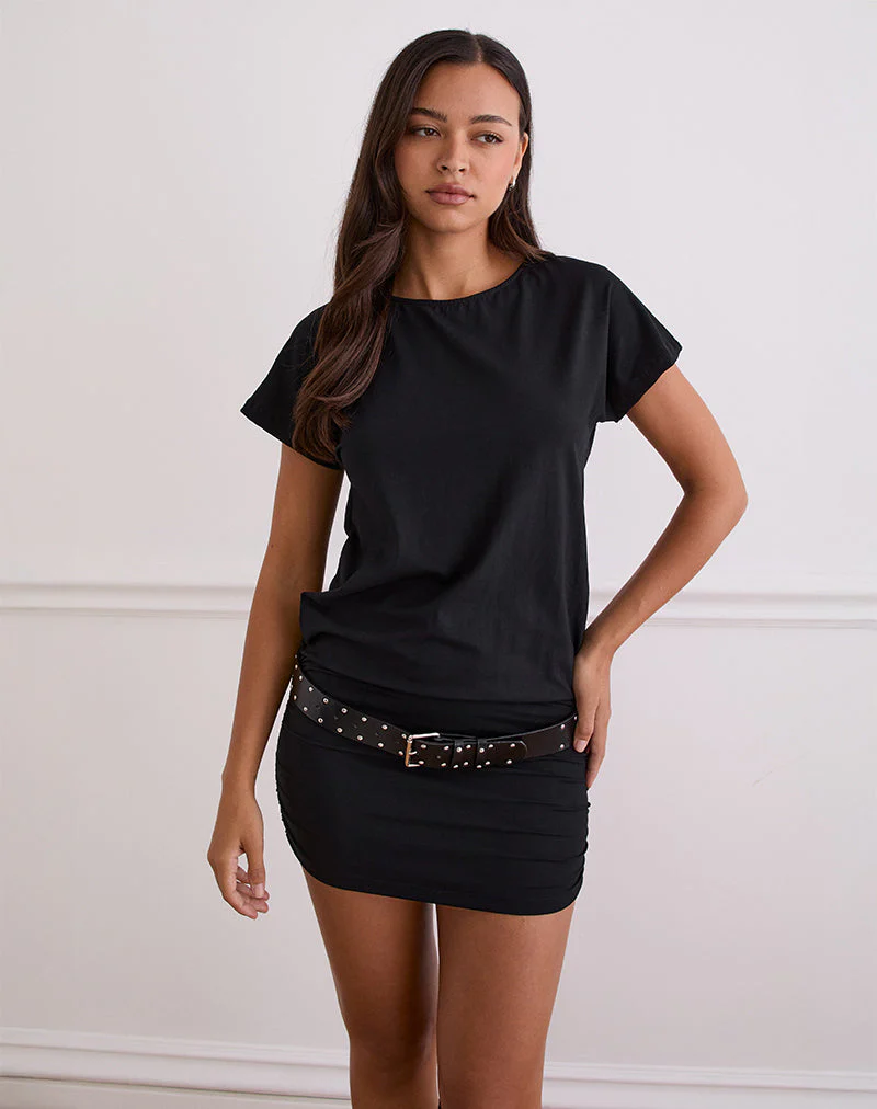 Amelina Rückenfreies Minikleid in Schwarz - Image 3