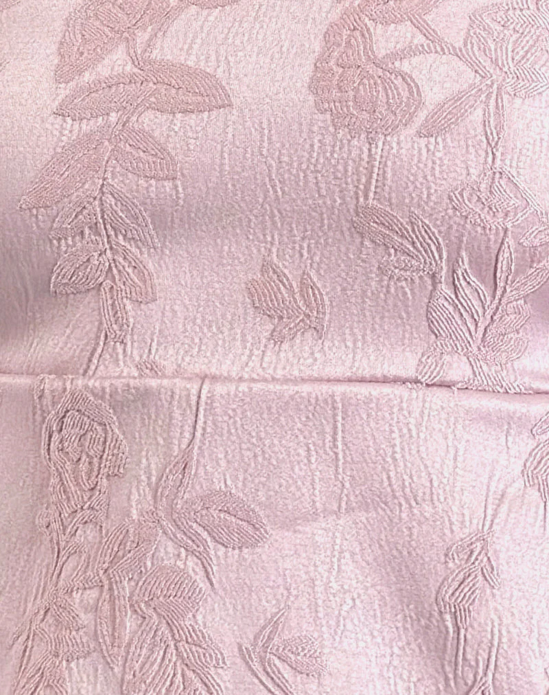 Amerta Cami Top aus Satin Jacquard Babyrosa - Image 6