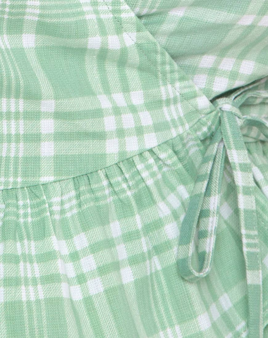 Amiya Top in Tischtuch Neo Mint - Image 6