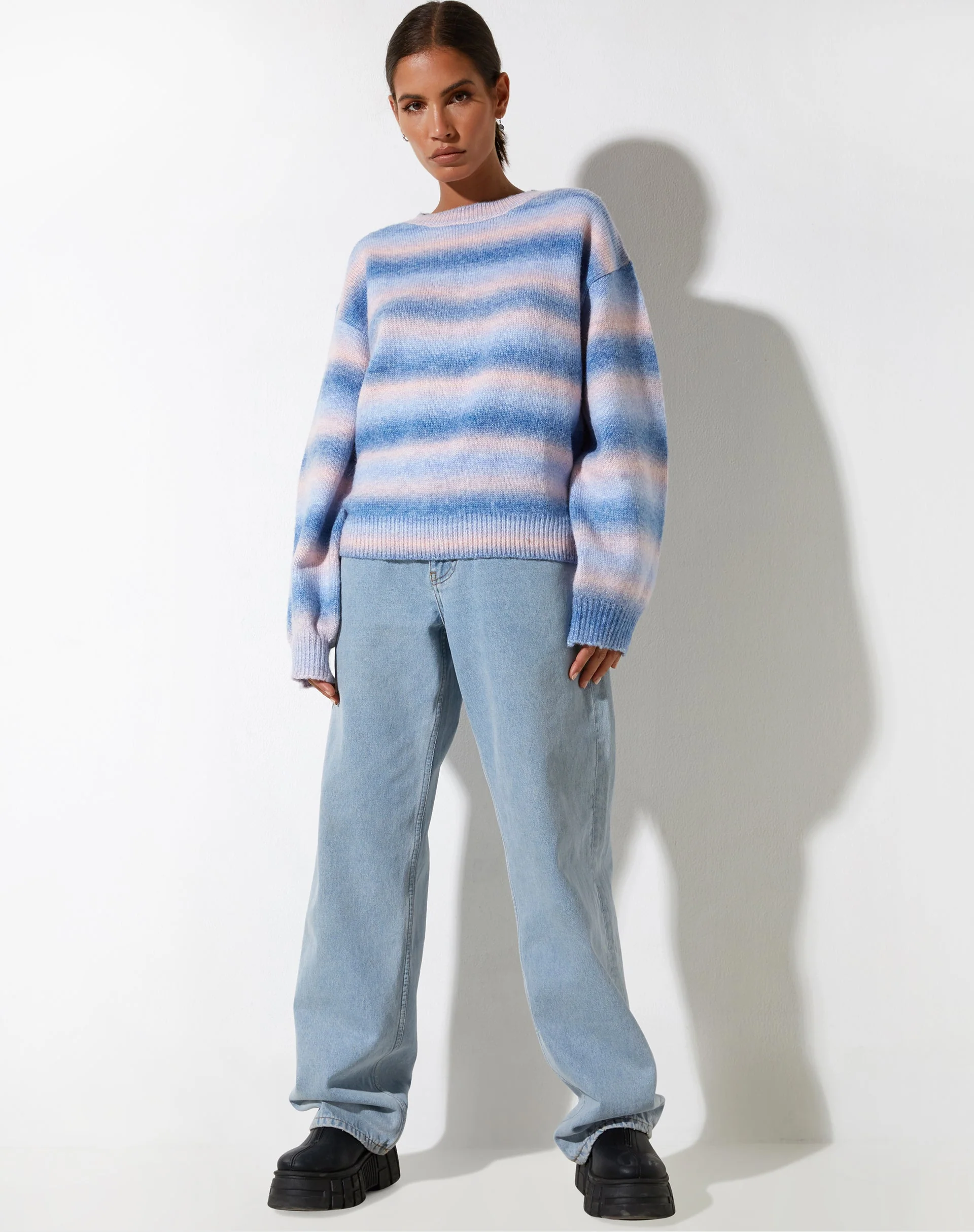 Ammaria Pullover in Rosa und Blau - Image 5