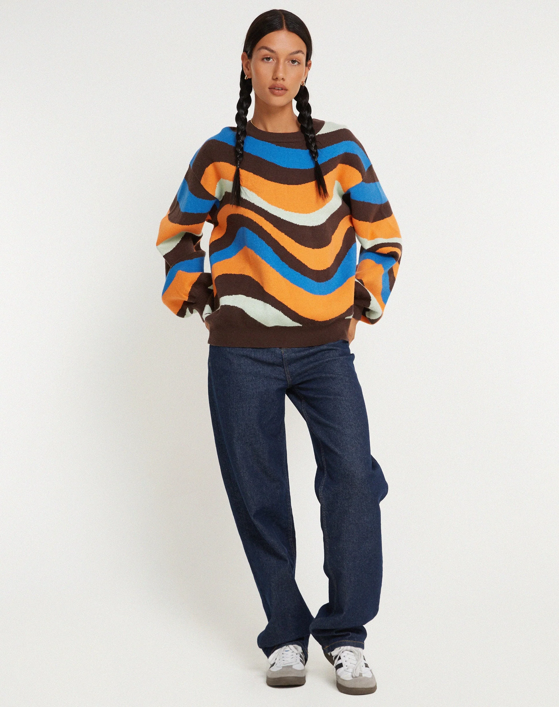Ammaria Pullover in gewelltem Regenbogen - Image 4
