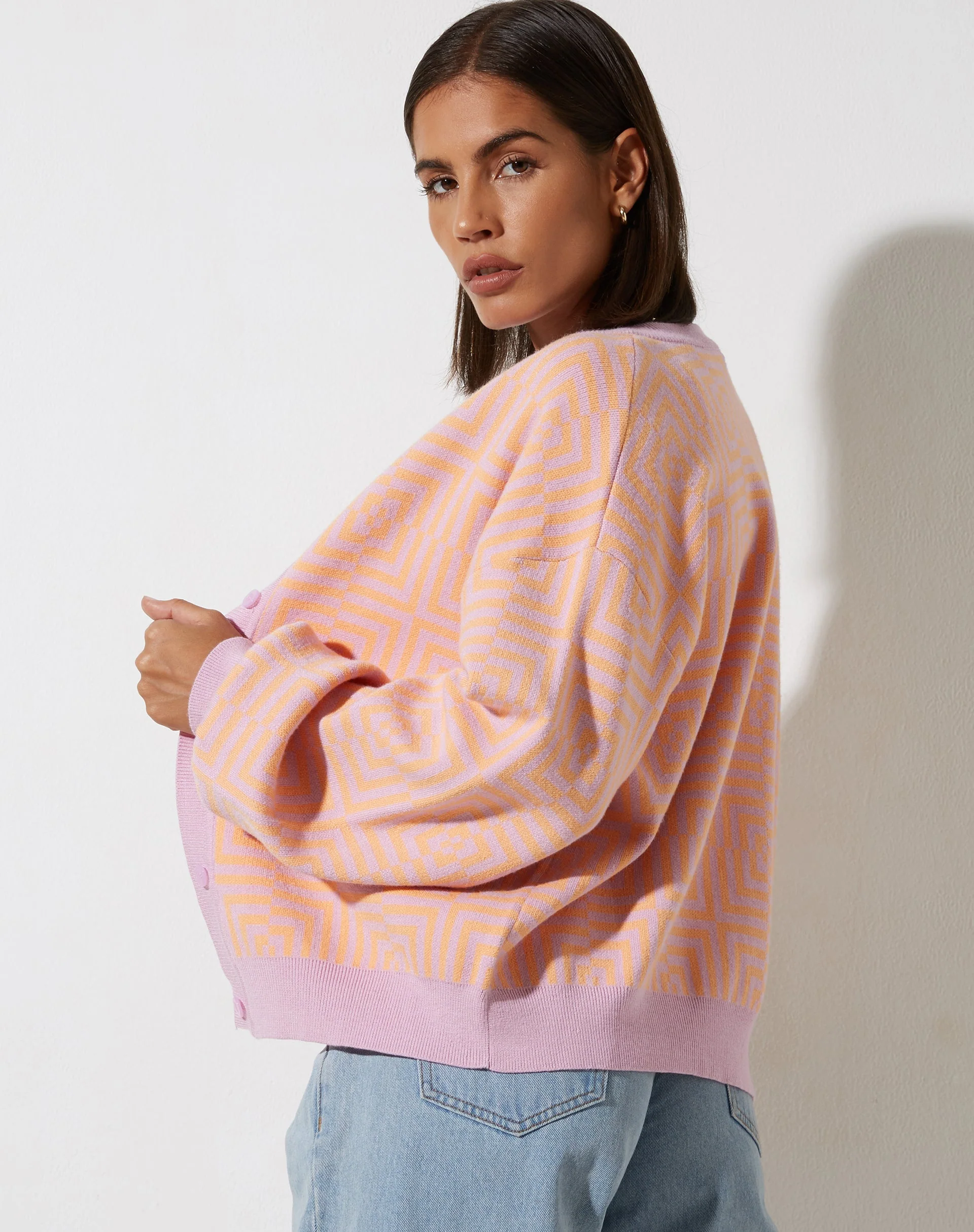 Ammura Cardi in Optiz Maze Orange - Image 2
