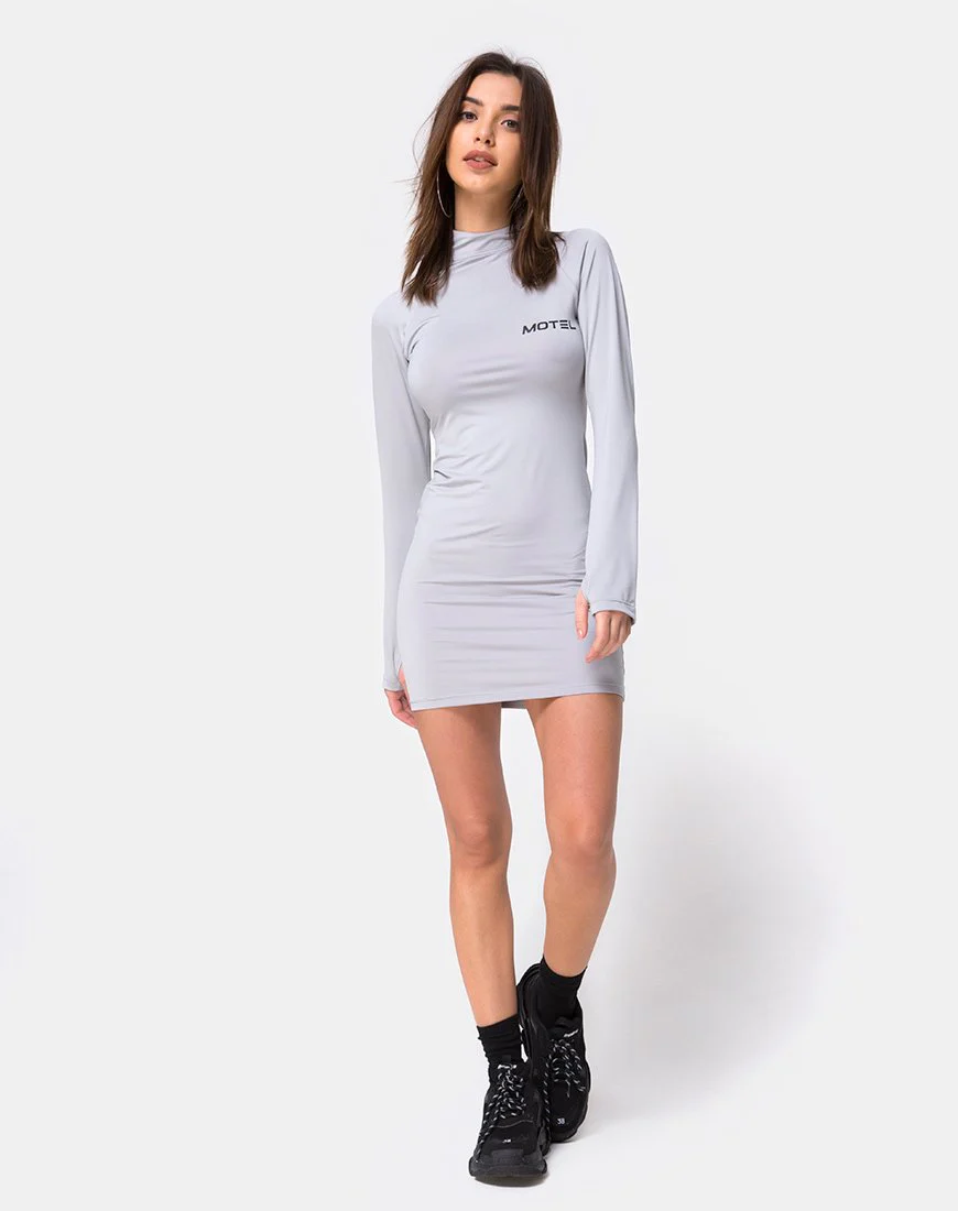 Anegan Bodycon Kleid in Grau Motel - Image 4