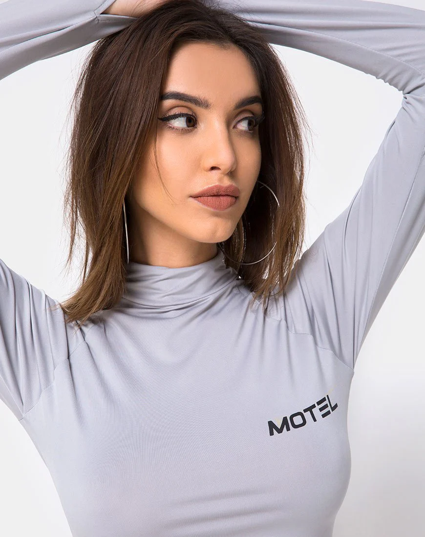 Anegan Bodycon Kleid in Grau Motel - Image 5