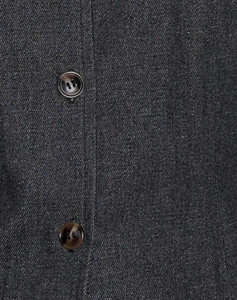 Anila Weste mit Knopfleiste aus Denim Indigo - Image 6