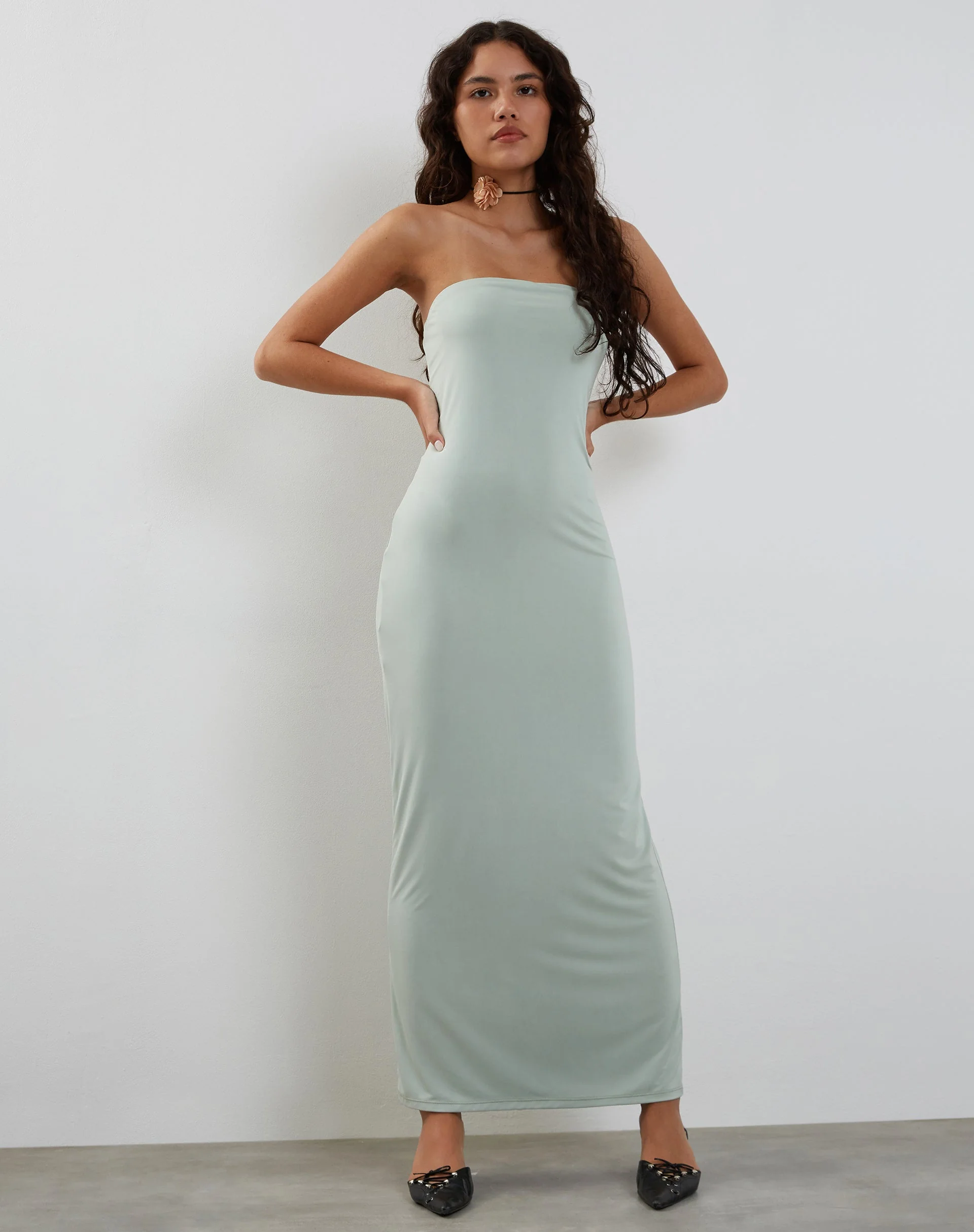 Annalise Bandeau-Maxikleid in Mint - Image 2