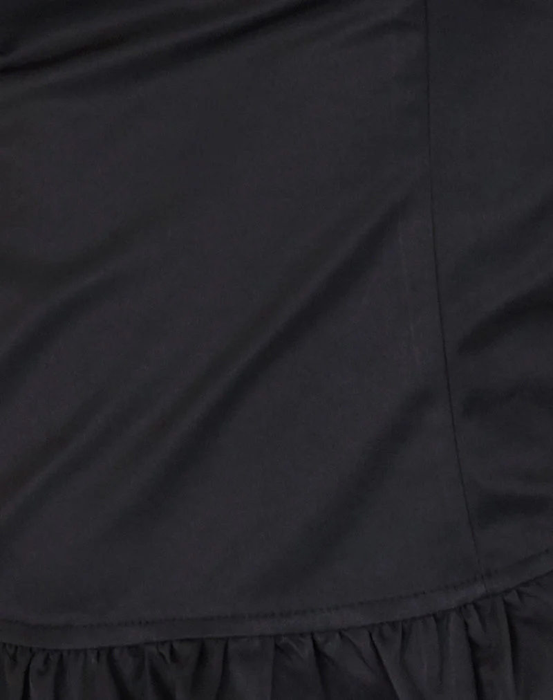 Anneli Rüschensaum-Top in Schwarz - Image 6