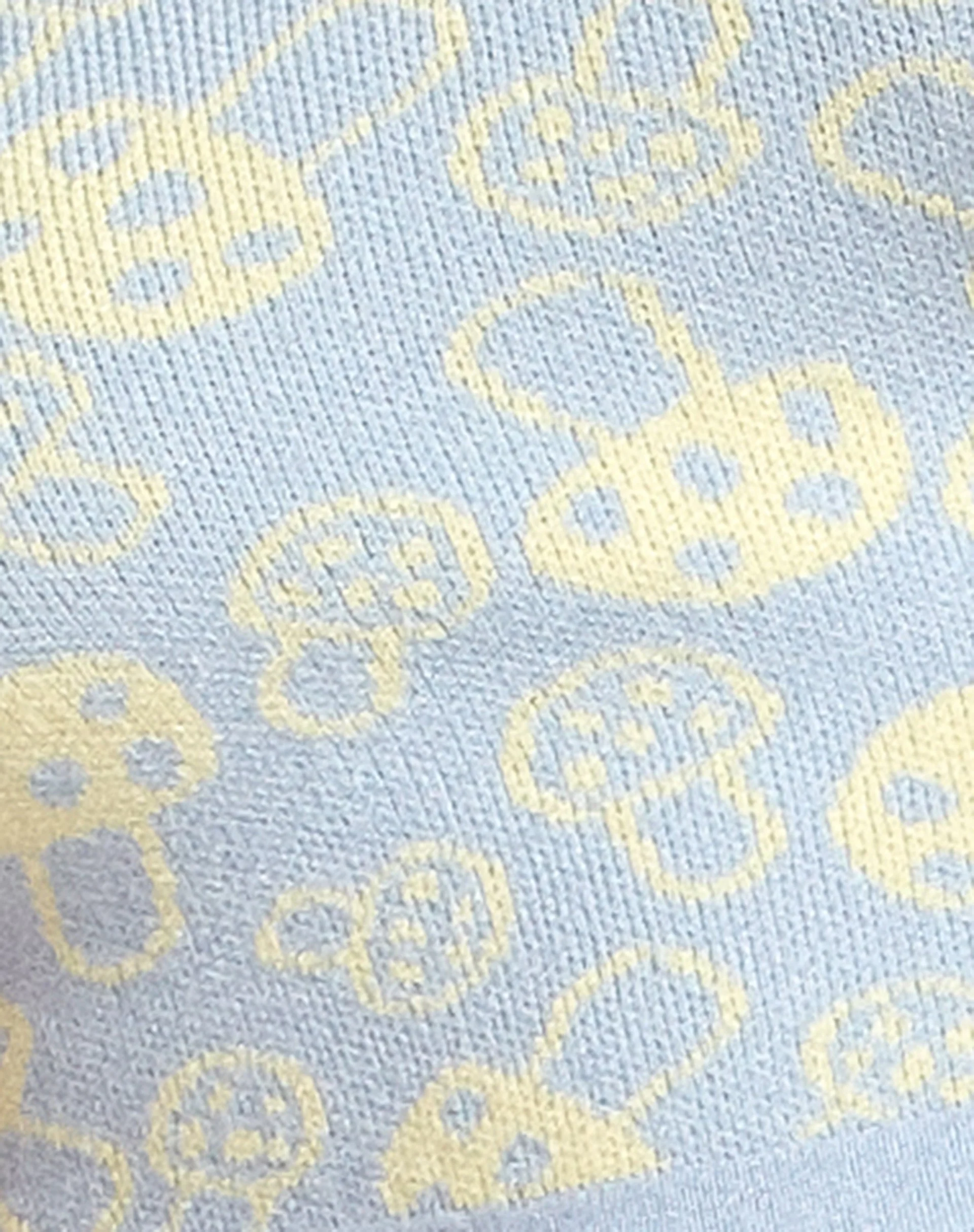 Anura Crop Top in Baby Shroom Blau Gelb - Image 8
