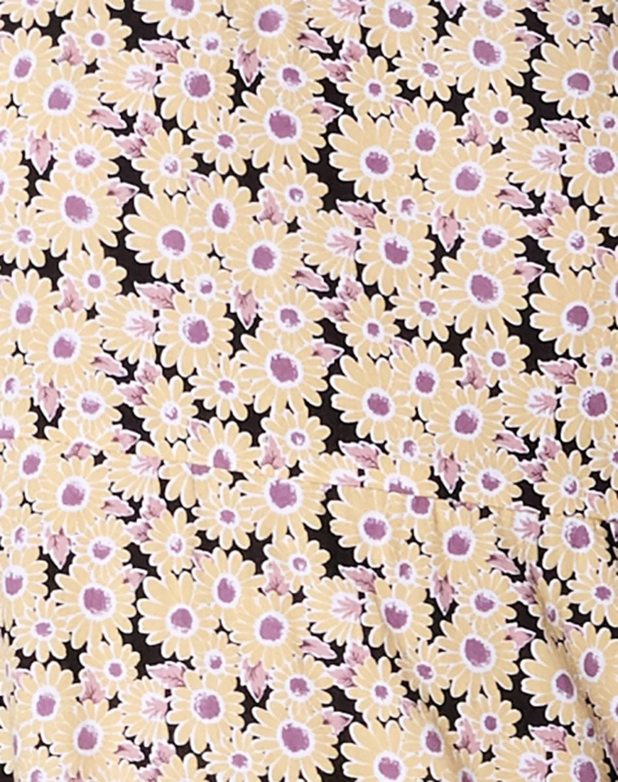 Anya Midikleid in Daisy Day Cream - Image 5