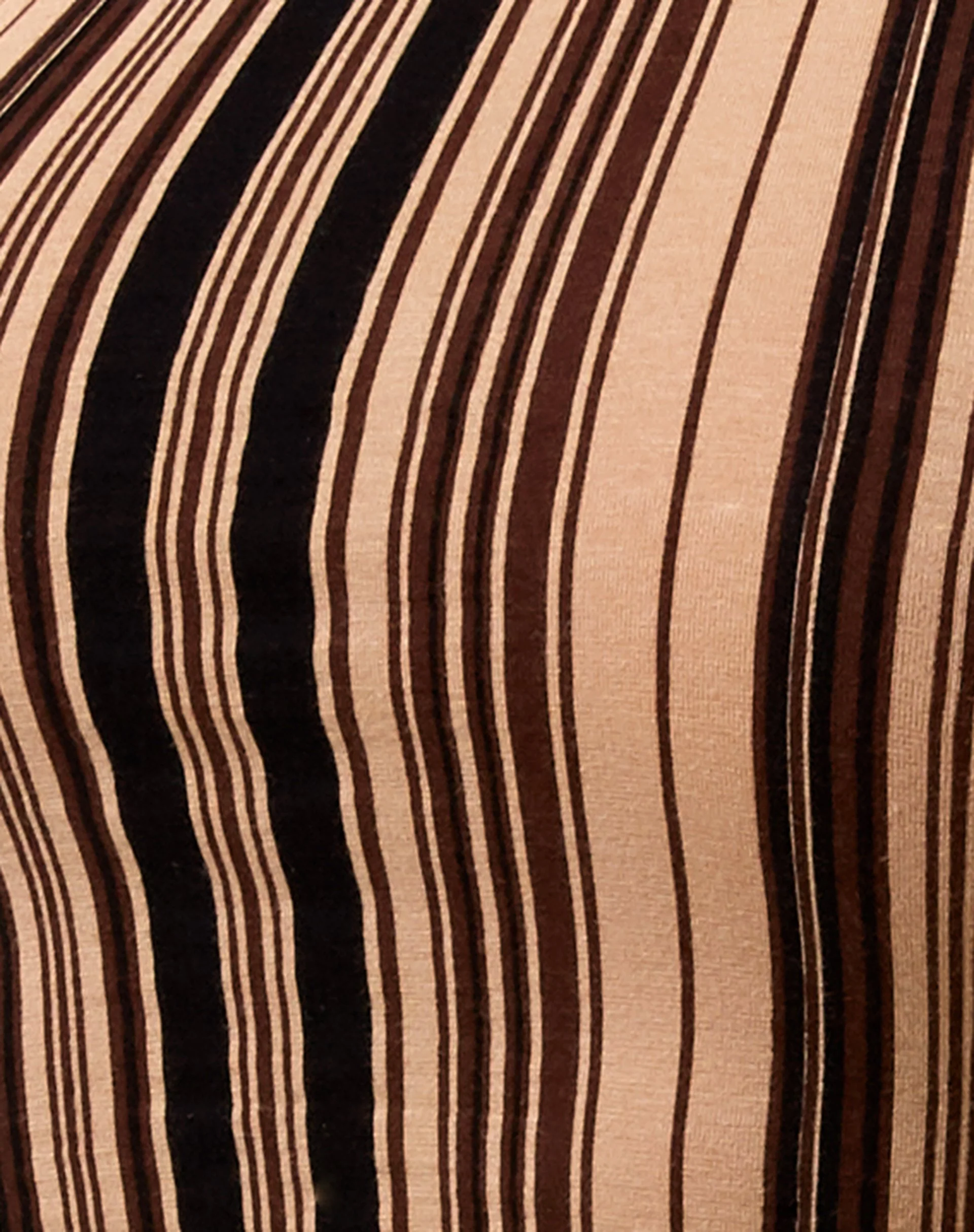 April Crop Top in Mix Stripe Braun - Image 5