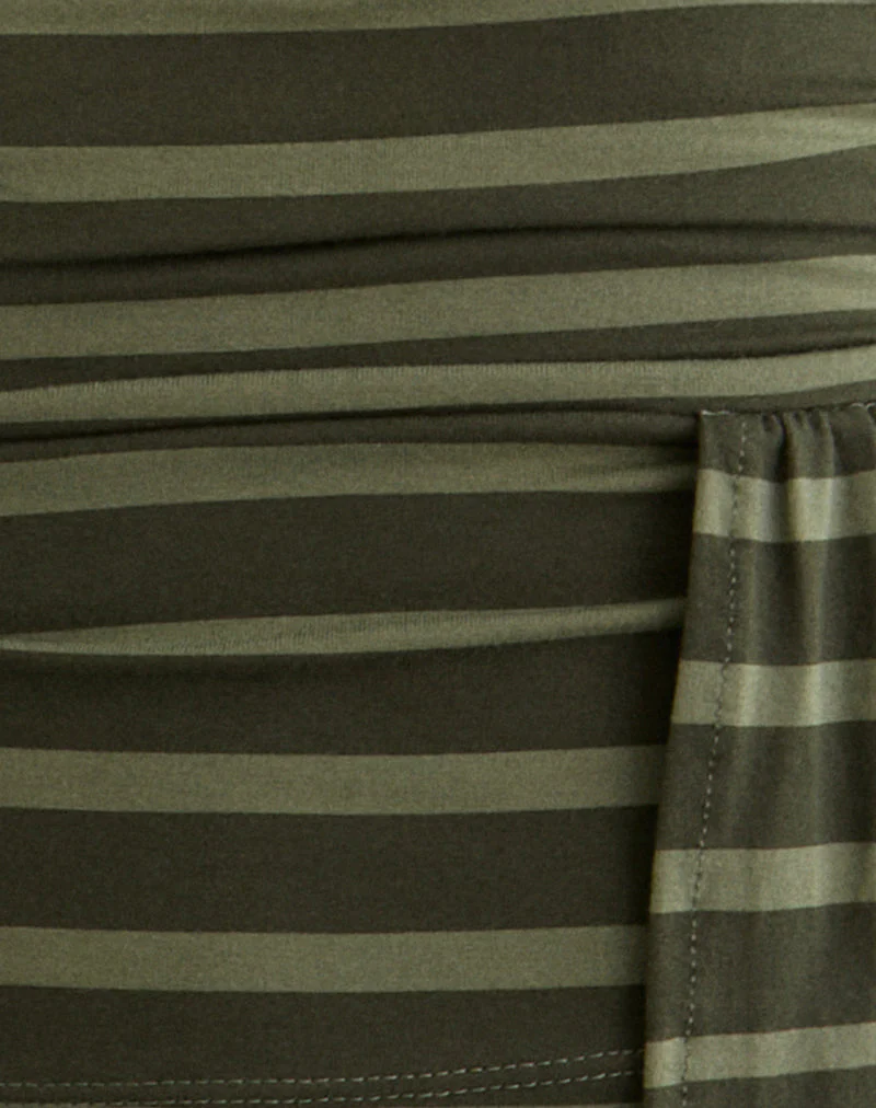 Aprilla Top in Wide Stripe Green - Image 5