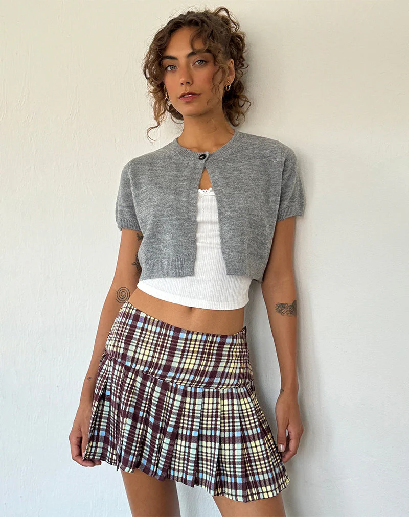 Arella Gekürzte Strickjacke aus grauem Strick - Image 3