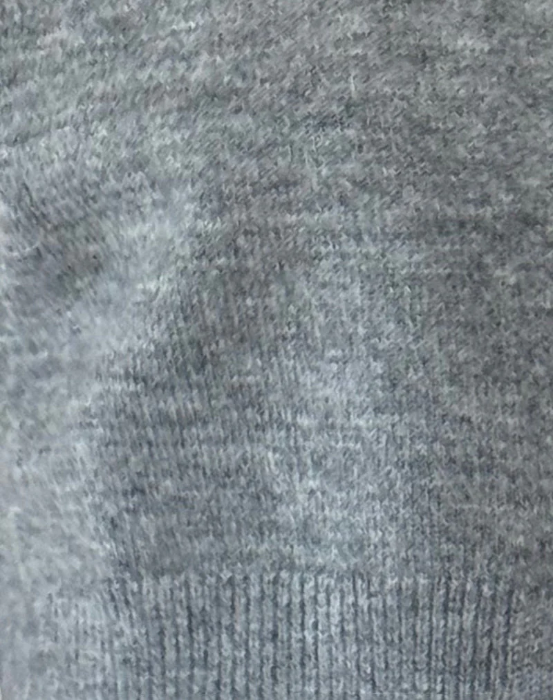 Arella Gekürzte Strickjacke aus grauem Strick - Image 6