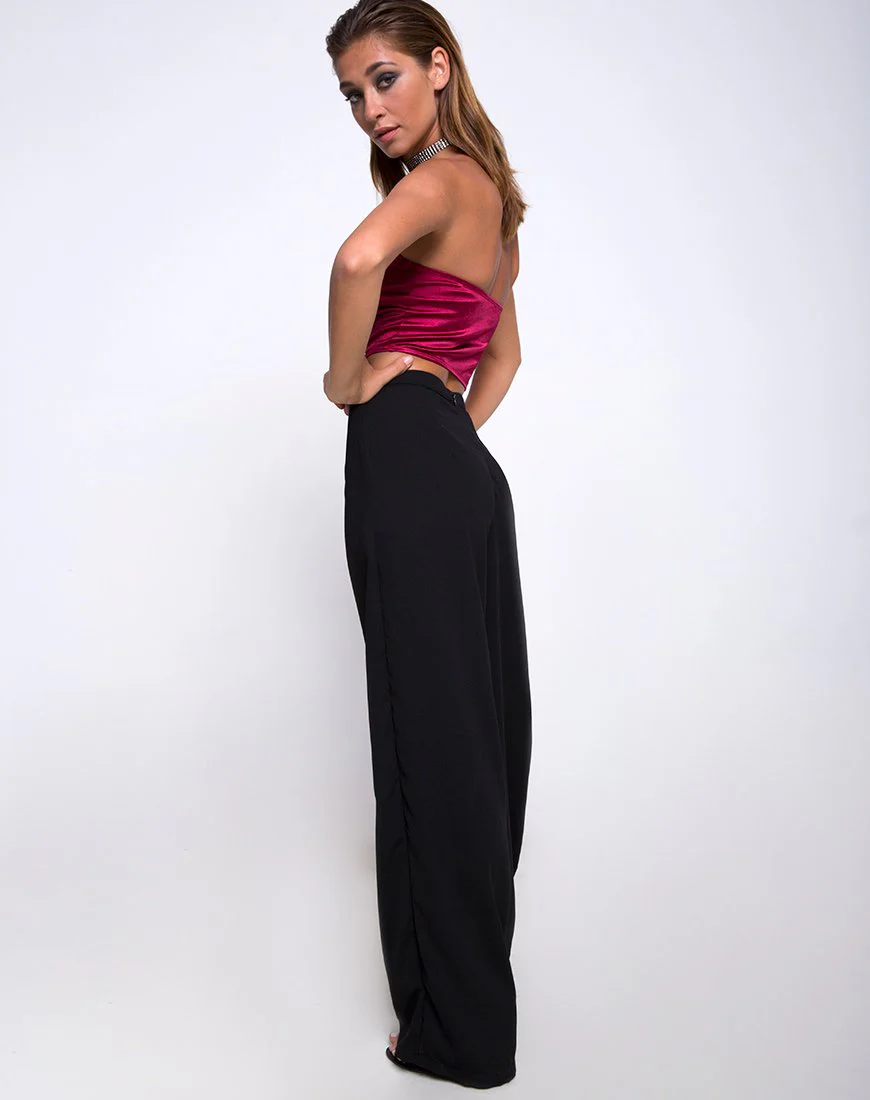 Ari Palazzo Hose in Schwarz - Image 4