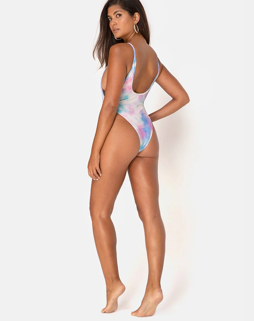 Arines Badeanzug in Tie Dye Pastell - Image 4