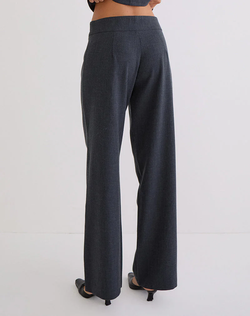 Arisyo Hose mit weitem Bein in Tailoring Grey Blue - Image 4