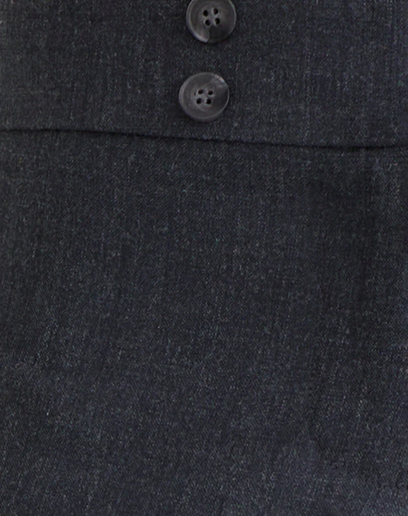 Arisyo Hose mit weitem Bein in Tailoring Grey Blue - Image 5