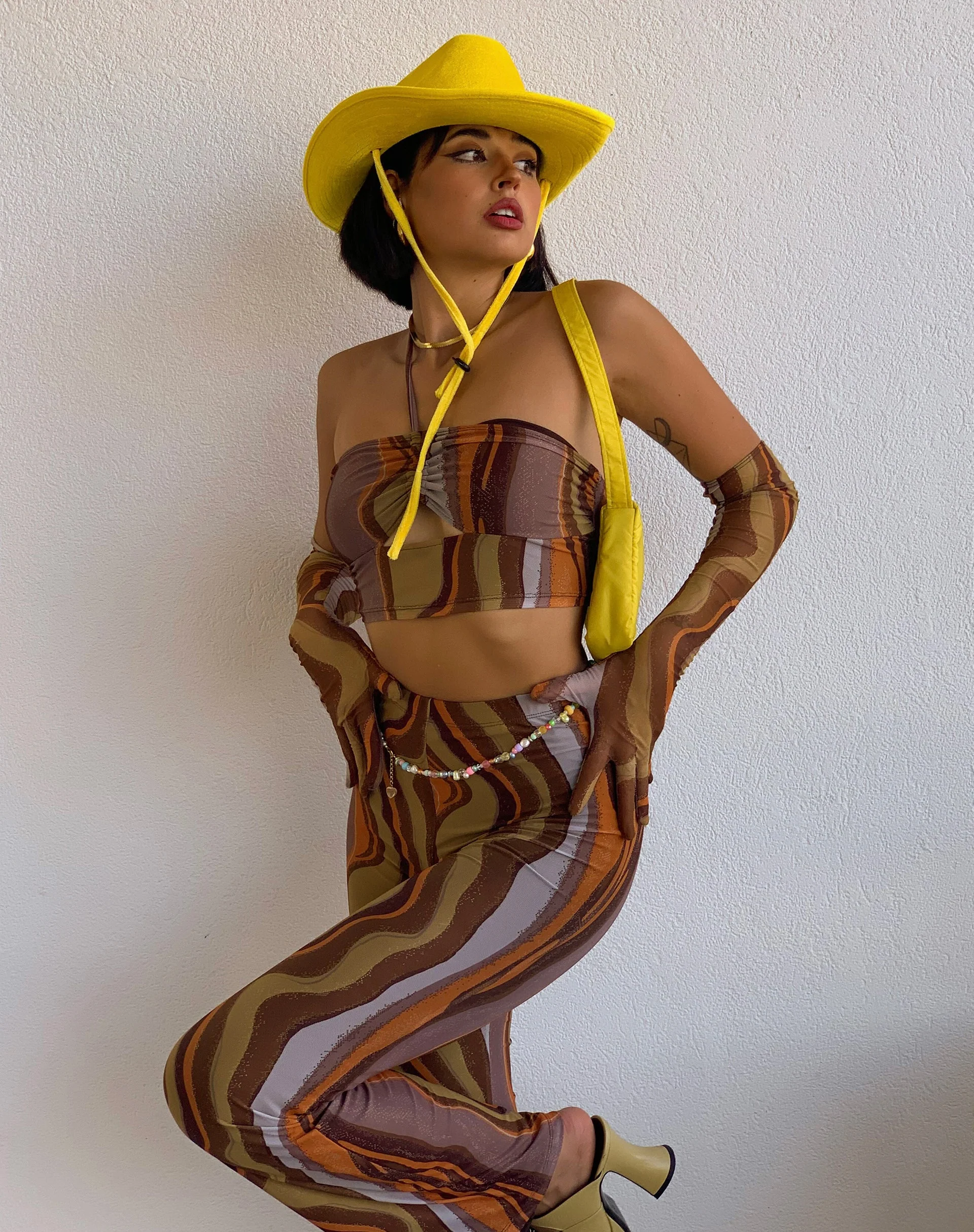 Armelle Crop Top in erdigem Farbverlauf - Image 3